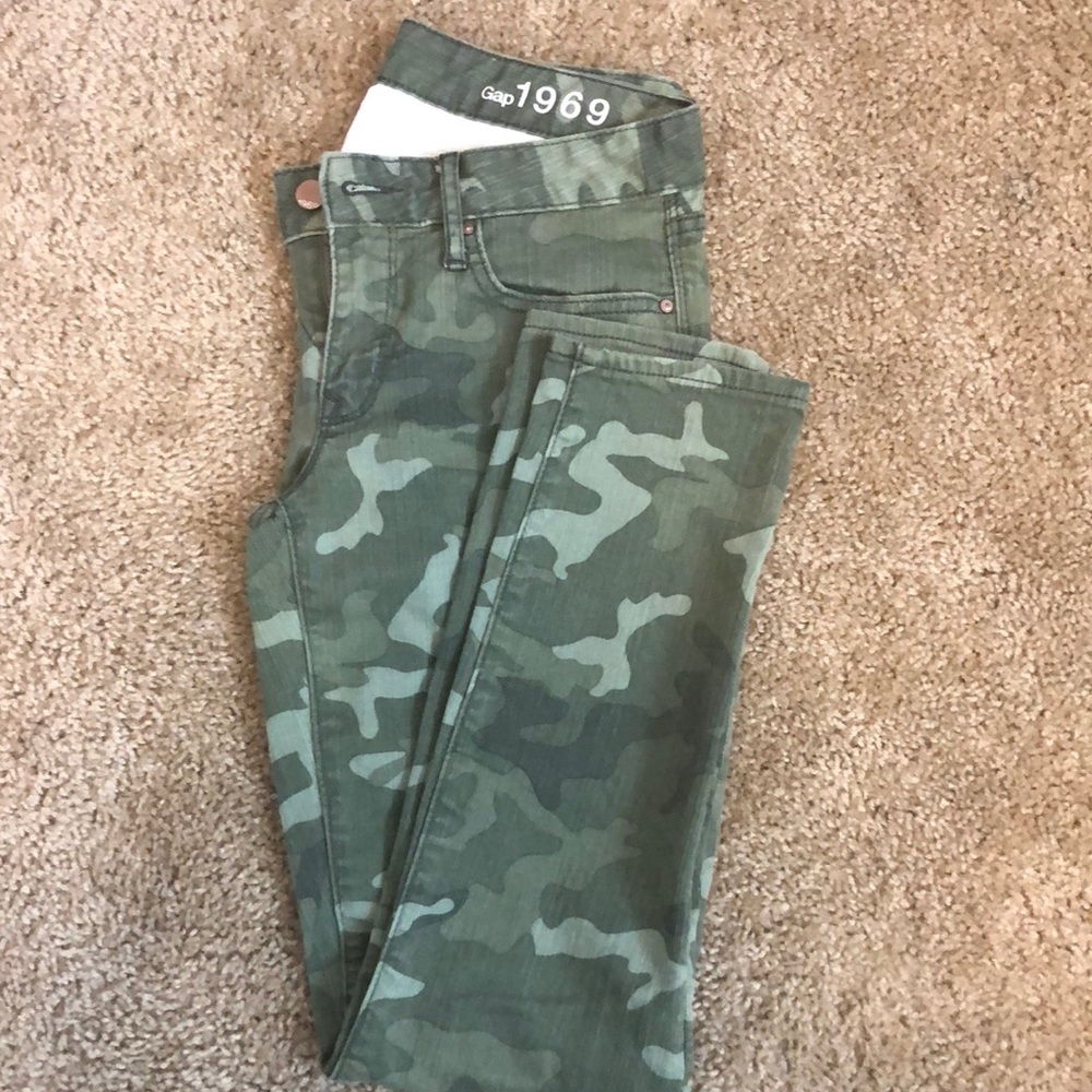 Gap always skinny camouflage denim